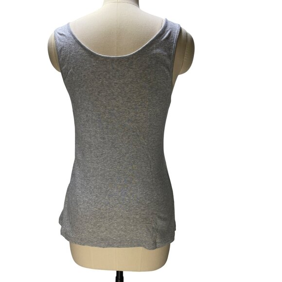 Old Navy Sequin-Embellished L Gray Tank Top 90s Y2K Fun Park Picnic‎ - Picture 4 of 11